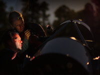 Observing the sky with a telescope